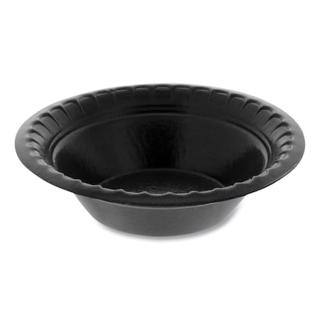 Pactiv Evergreen Placesetter Deluxe Laminated Foam Dinnerware, Bowl, 4 oz, Black, 1250PK YTKB00040000